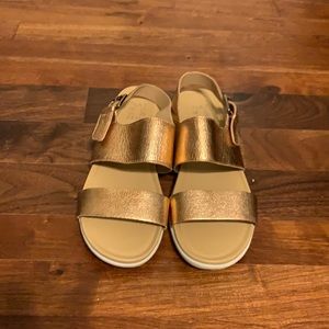 Gold sandals